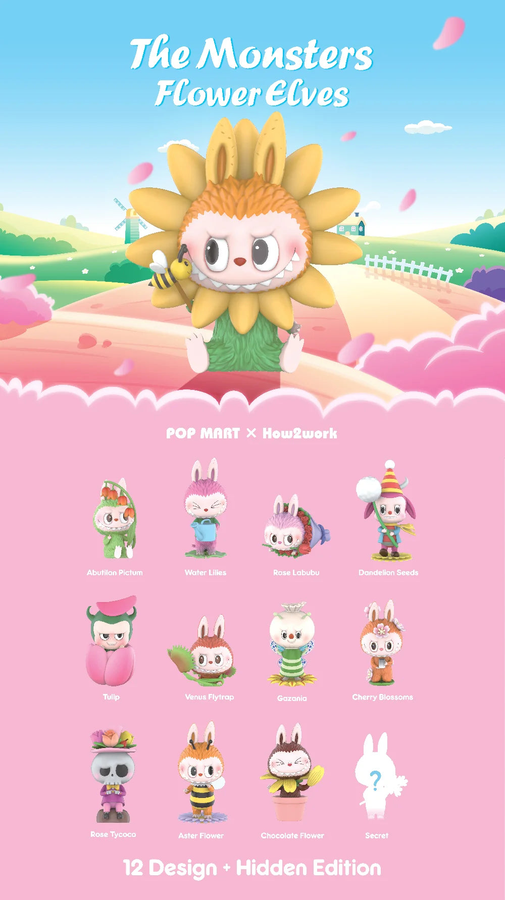 Pop Mart Labubu The Monsters Flower Elves