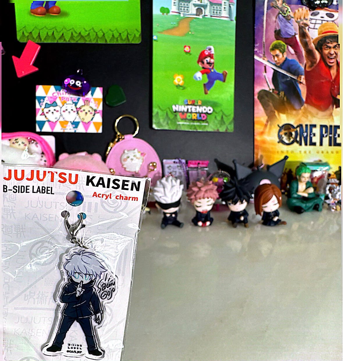 Limited Jujutsu Kaisen Gojo Acrylic B-side Label Keychain