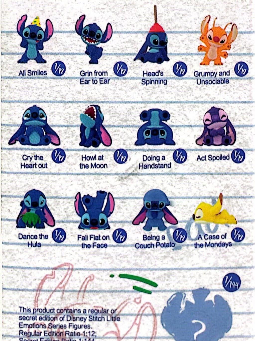 Pop Mart Stitch little Emotions