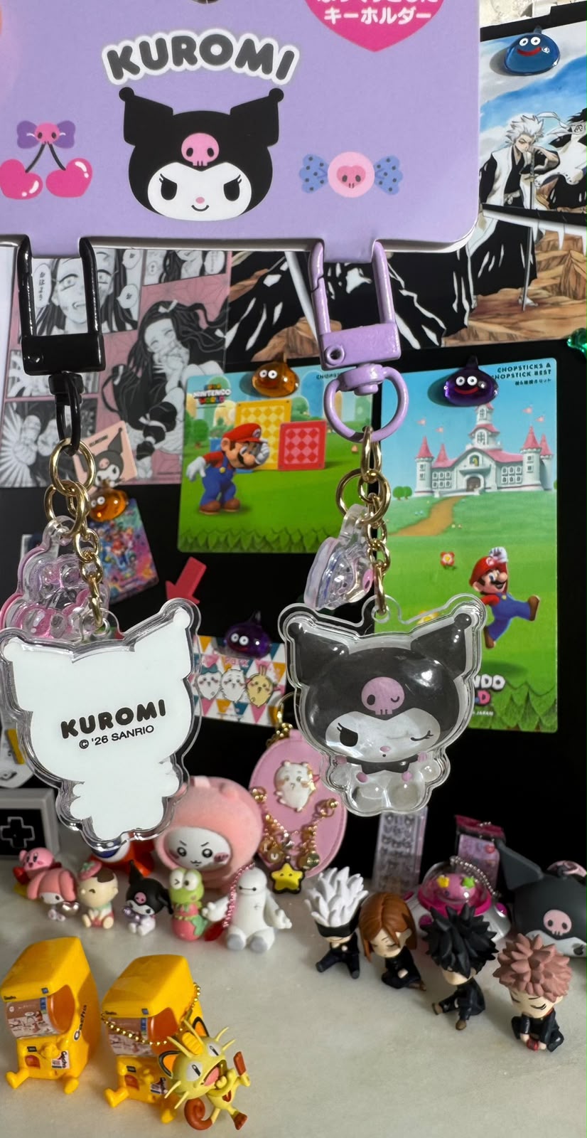 Japan original Sanrio Set Kuromi keychain