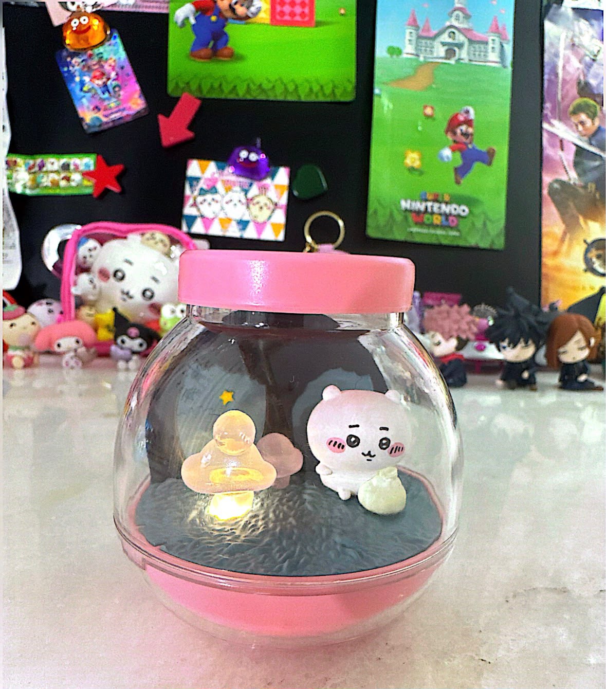 chiikawa mini figure with lights