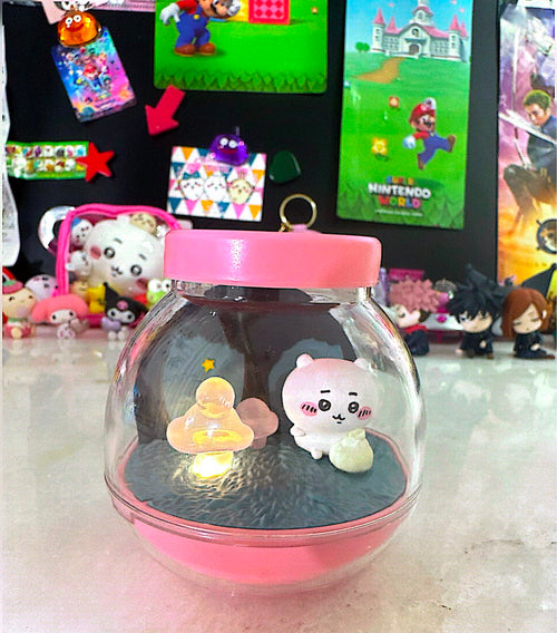 chiikawa mini figure with lights
