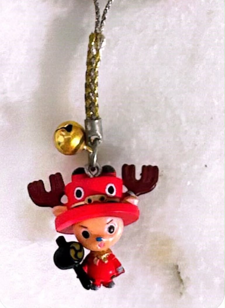 One Piece Chopper Red & Pink Keychain