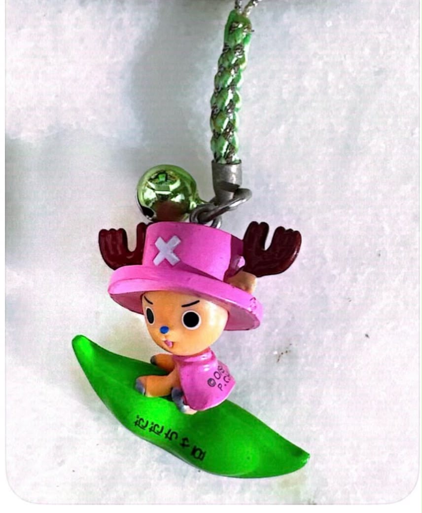 One Piece Chopper Red & Pink Keychain