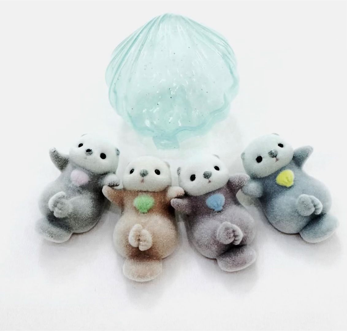 Fluffy sea otters gashapon figures - 1 piece