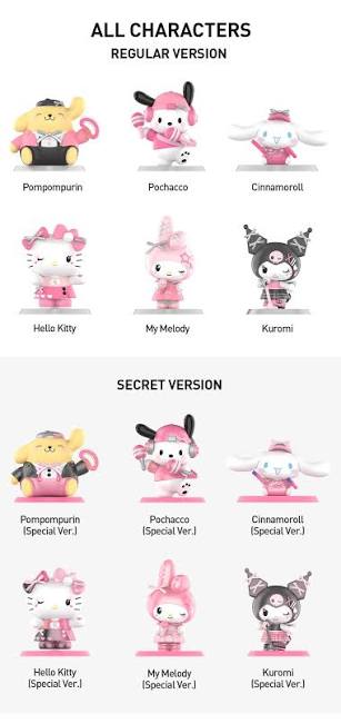 Pop Mart Sanrio Characters Pink Party Blind Box